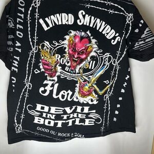 Vintage Lynyrd Skynyrd AOP  “Devil In The Bottle” T-shirt XL Tour Single Stitch